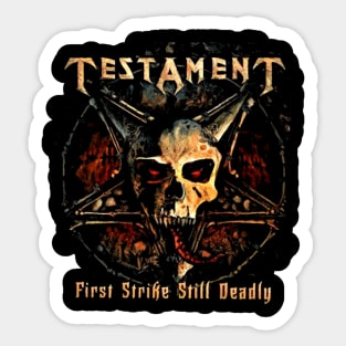 TESTAMENT MERCH VTG Sticker